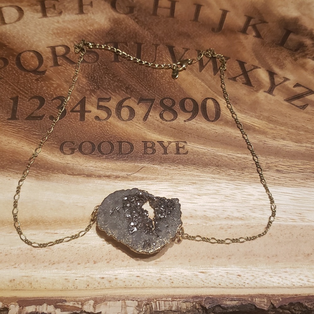 Druzy necklace